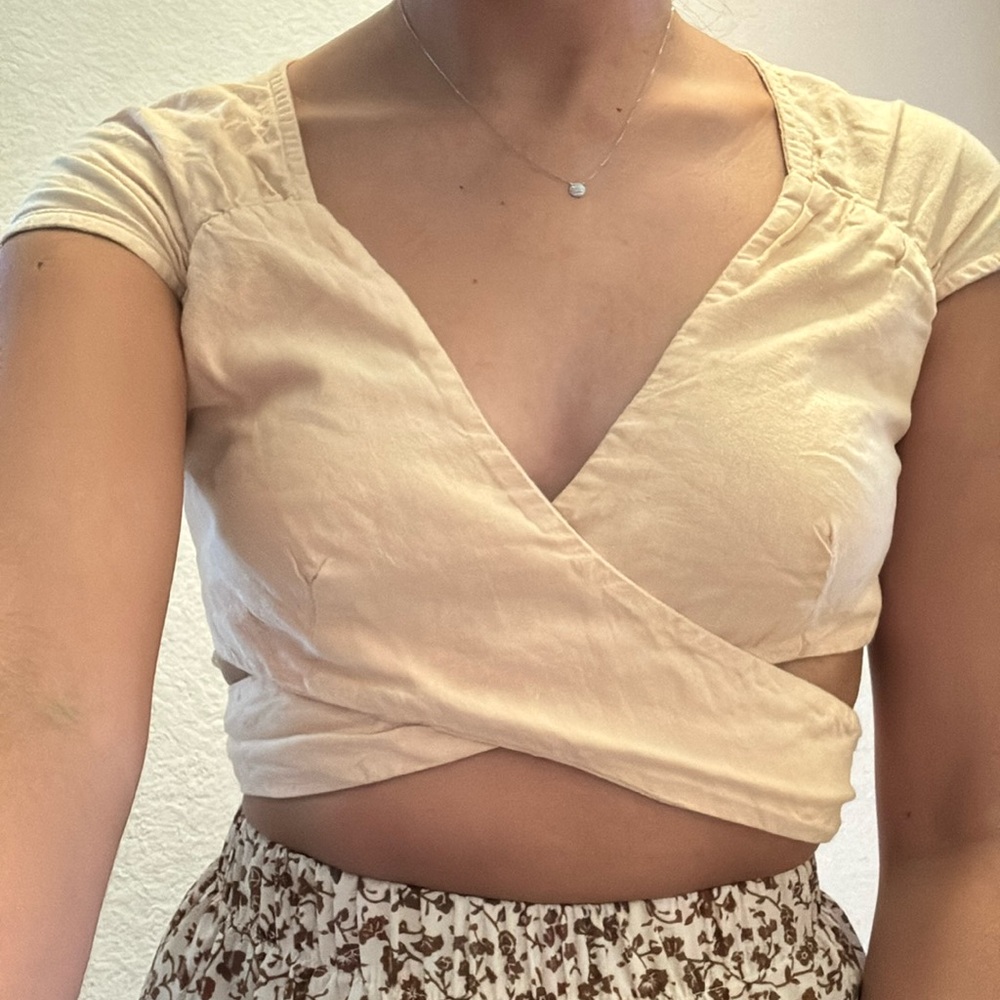 Free People Wrap Tie Top